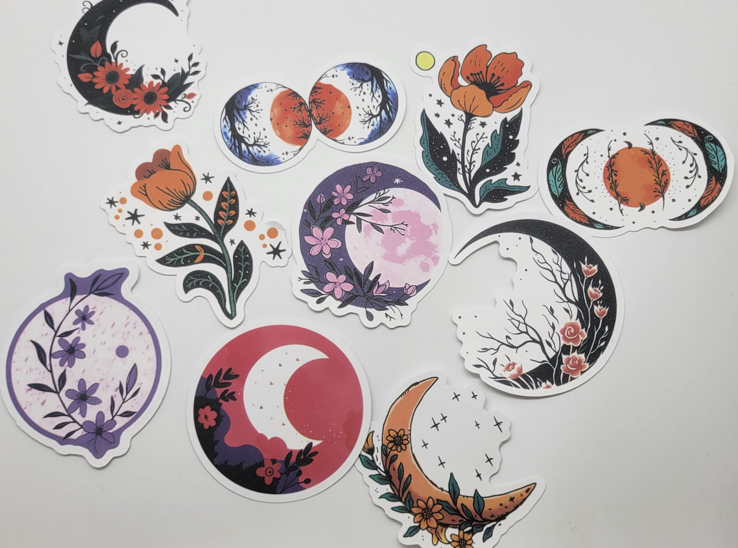 Moon Stickers Lot of 10