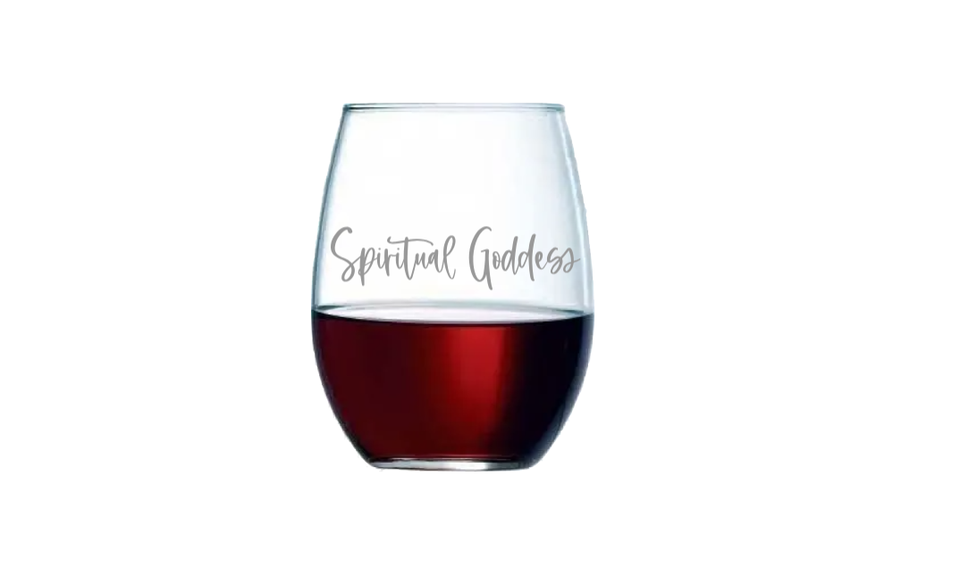 Spiritual Goddess Wine Glass