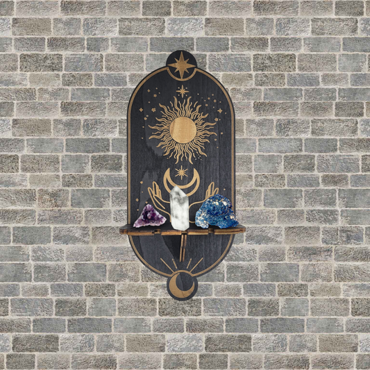 Mystical Wall Hanging with Shelf